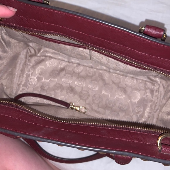 Michael Kors Selma Stud Leather Satchel - Picture 5 of 13